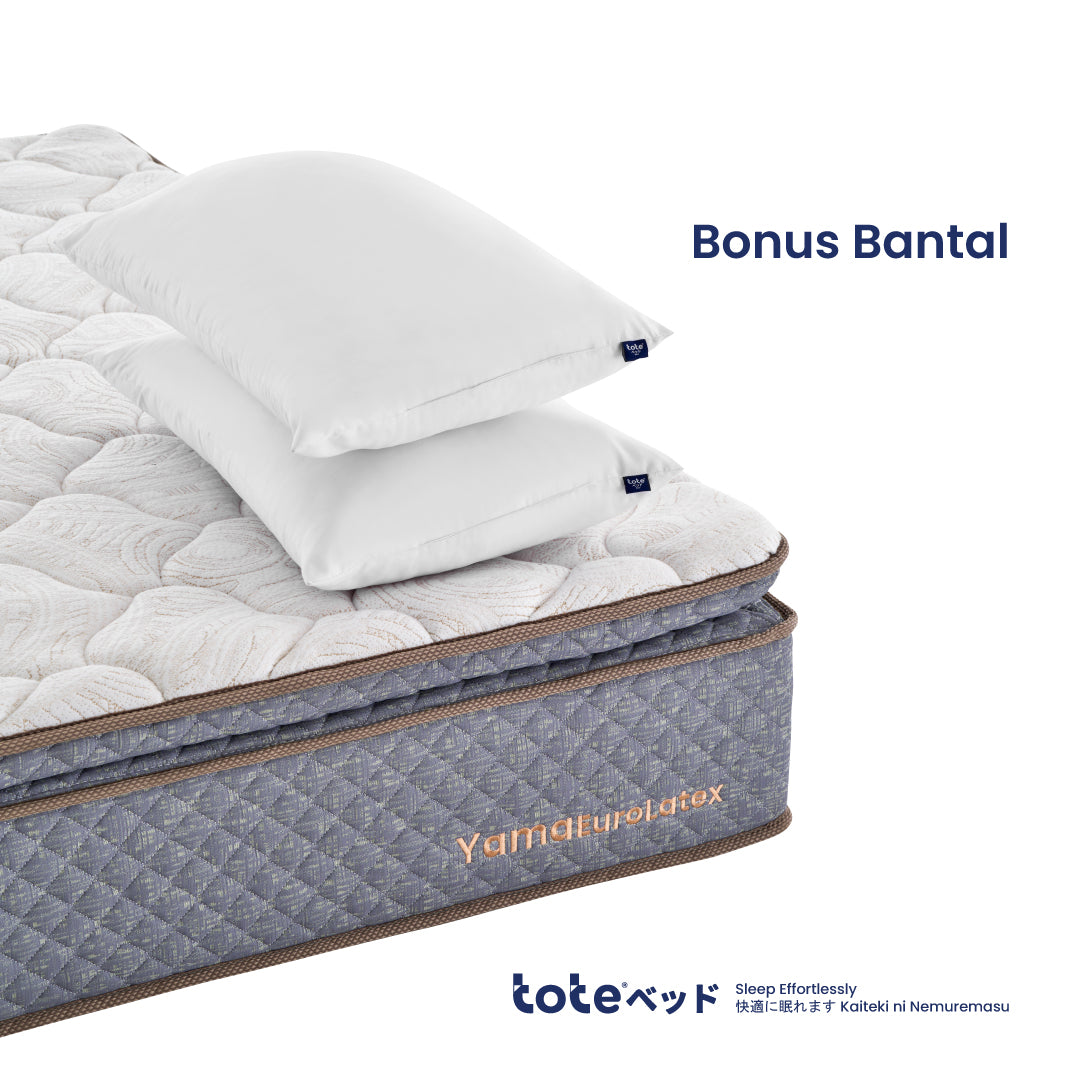 Tote Yama Euro Latex | Kasur Pocket Spring Bed Vacuum Dalam Box (Single Size)