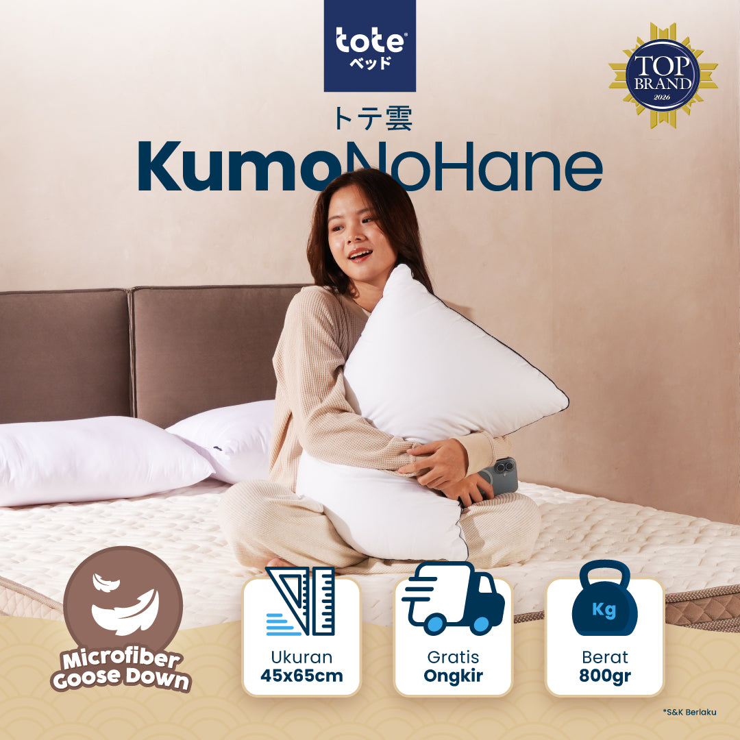 Tote Kumo No Hane Pillow | Bantal Tidur Microfiber Goose Down Bulu Angsa Sintetik