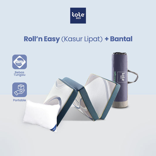 Tote Bed Roll & Easy + 1 Bantal (Bundling)