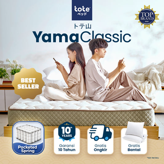 Tote Yama Classic | Kasur Pocket Spring Bed Vacuum Dalam Box