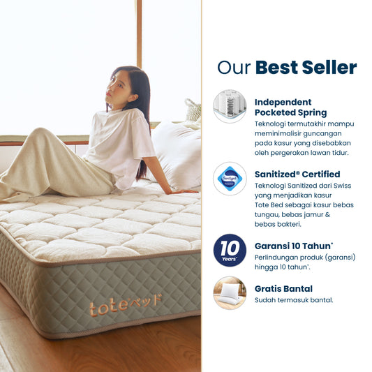 Tote Yama Classic | Kasur Pocket Spring Bed Vacuum Dalam Box
