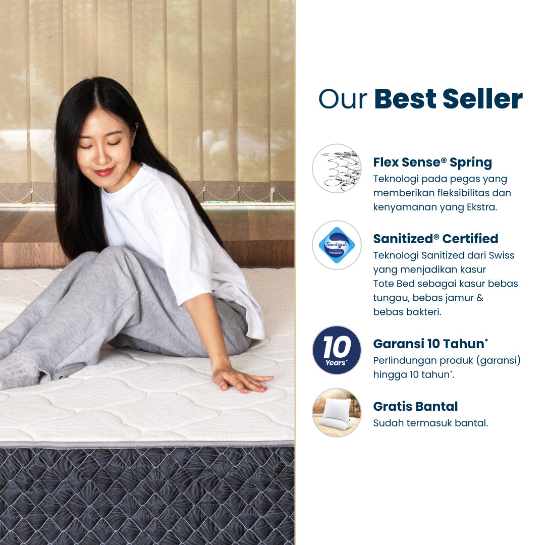 Tote Yama Premiere | Kasur Spring Bed Vacuum Dalam Box
