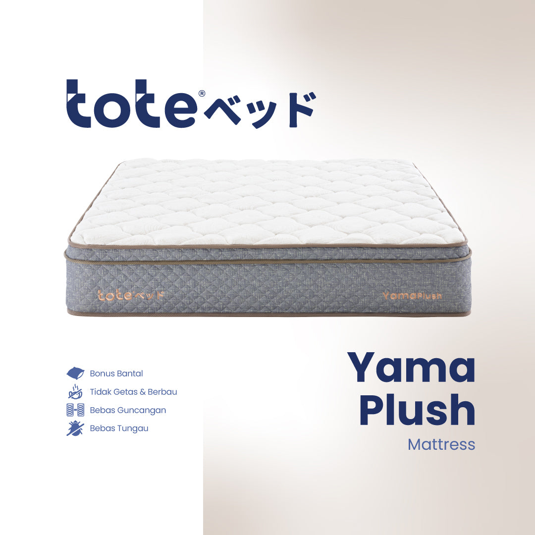 Tote Yama Plush | Kasur Pocket Spring Bed Vacuum Dalam Box (Single Size)